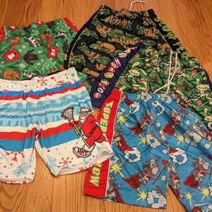 5 pairs! Flow Society and Lacrosse Unlimited boys shorts